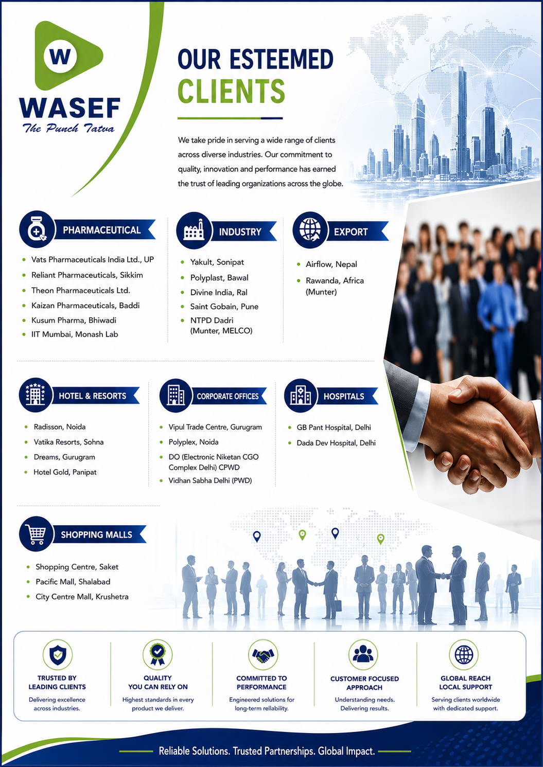 WASEF client industries and relationships